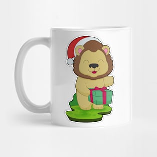 Lion Christmas Package Mug